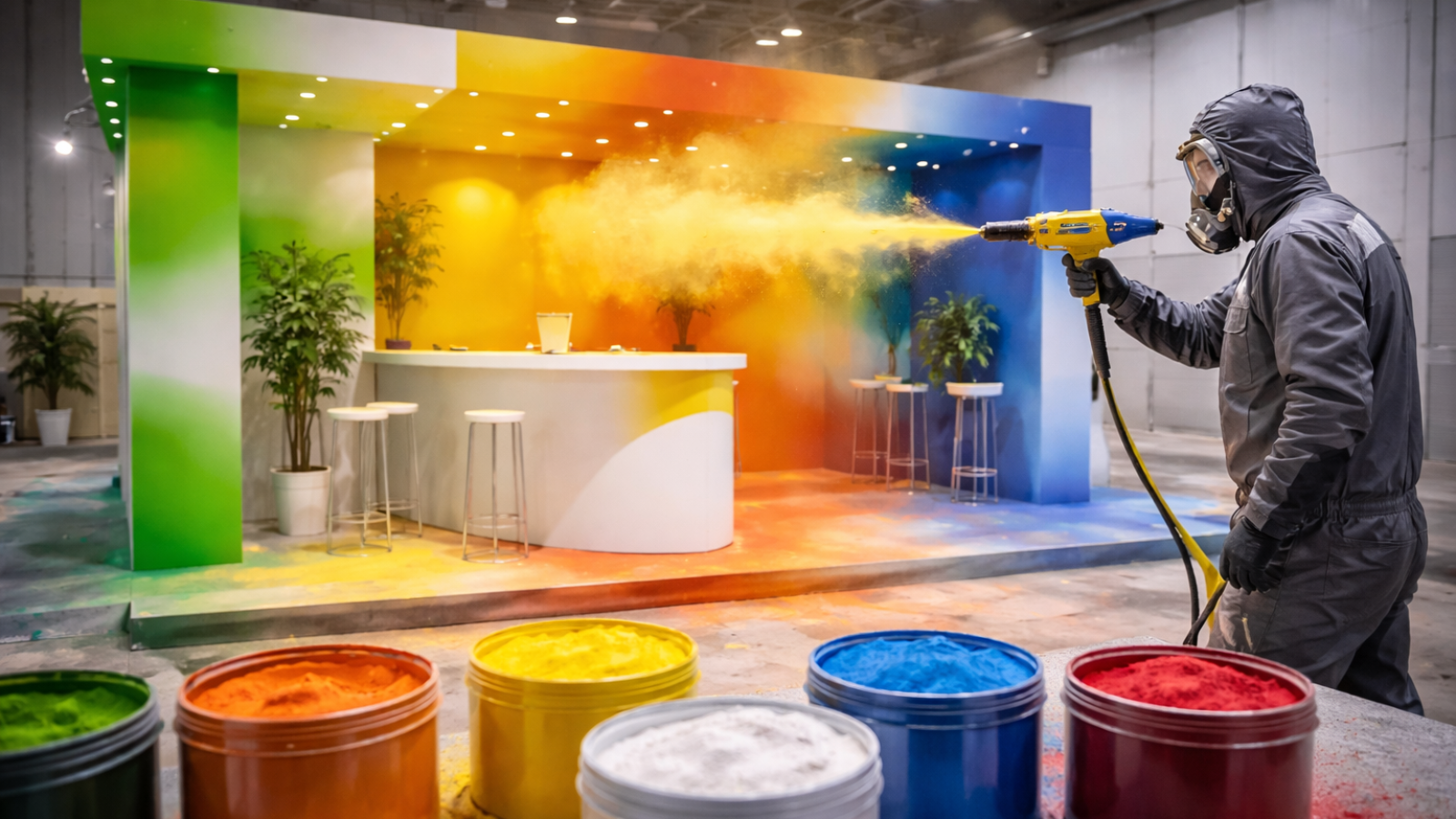 Farba proszkowa do Stoisk Targowych